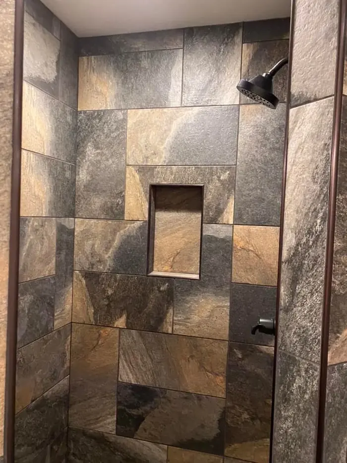 Custom Tile Shower by Baio & Sons